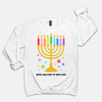 Bright Menorah Crewneck Sweatshirt