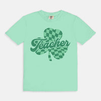 Distressed Teacher Clover Tee