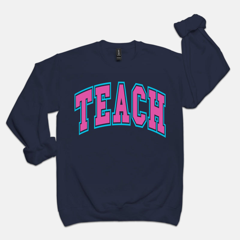 TEACH Varsity Winter Crewneck Sweatshirt