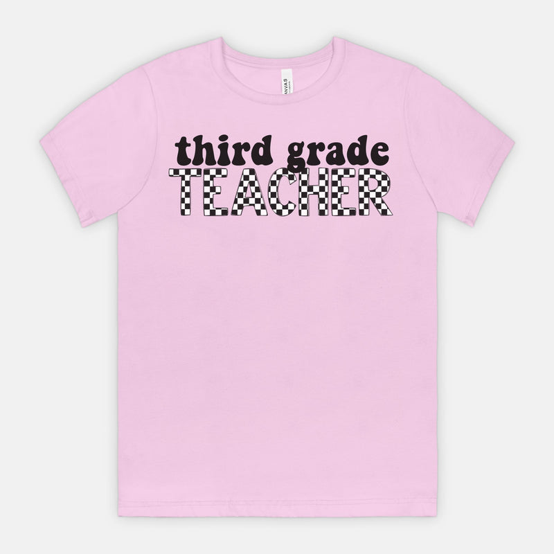 Checkered Third Grade Tee