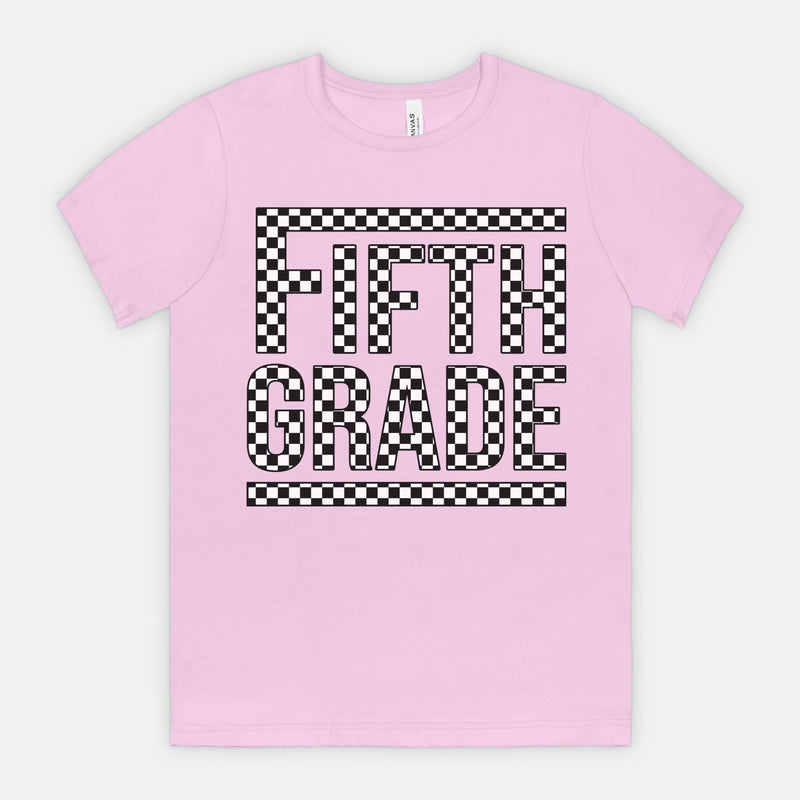 Fifth Grade Checked Out Tee