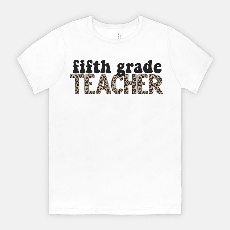 Fifth Grade Leopard Tee