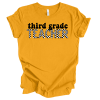 Checkered Third Grade Tee