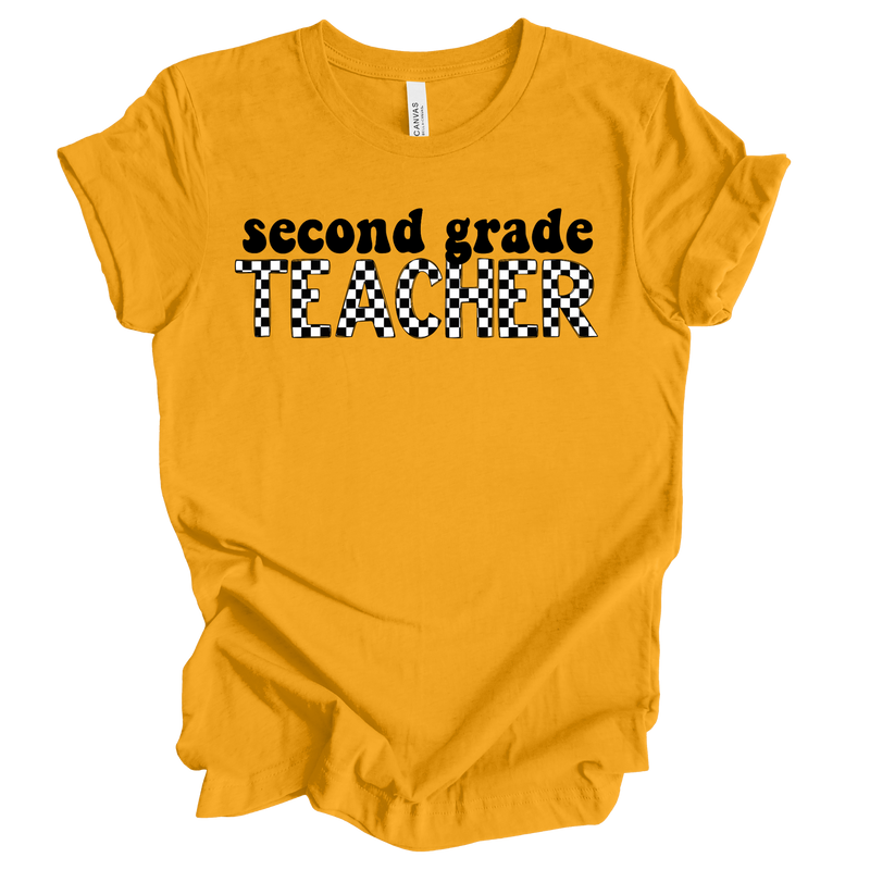 Checkered Second Grade Tee