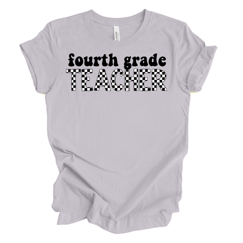 Checkered Fourth Grade Tee
