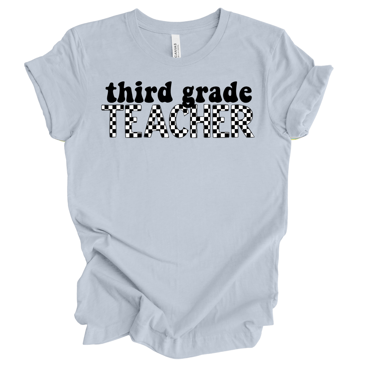 Checkered Third Grade Tee