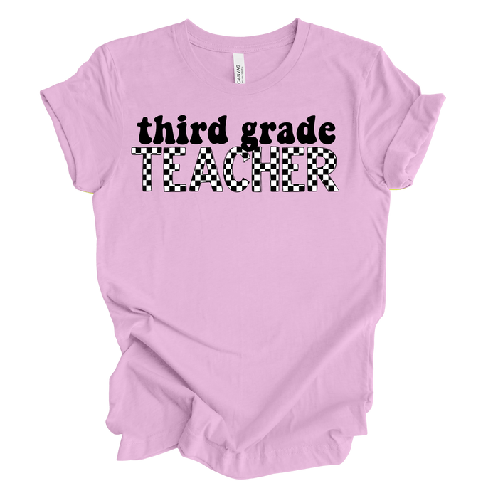 Checkered Third Grade Tee