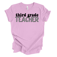 Checkered Third Grade Tee