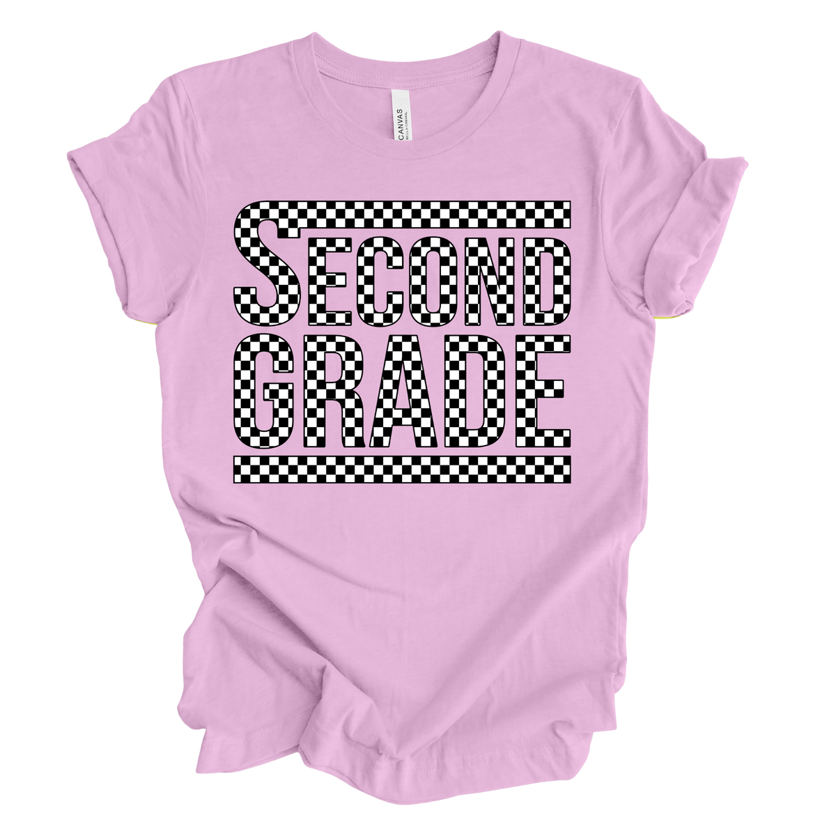 Second Grade Checked Out Tee