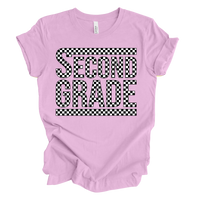 Second Grade Checked Out Tee