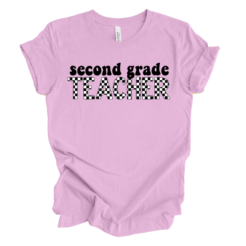 Checkered Second Grade Tee