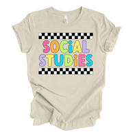 Social Studies Retro Rainbow Tee