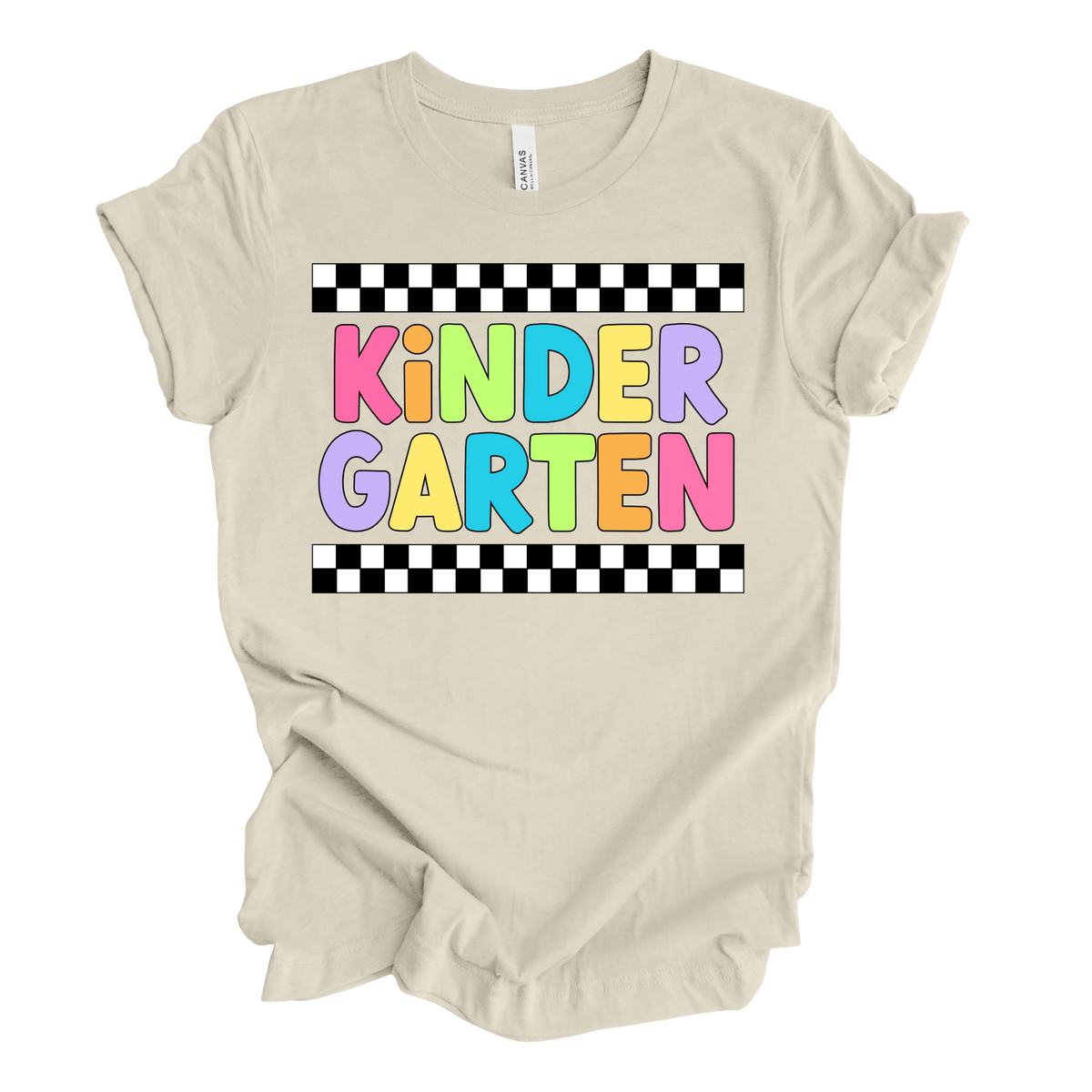 Kindergarten Retro Rainbow Tee