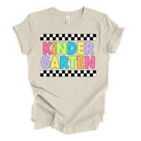 Kindergarten Retro Rainbow Tee