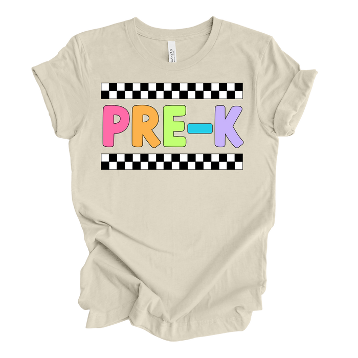 Pre-K Retro Rainbow Tee