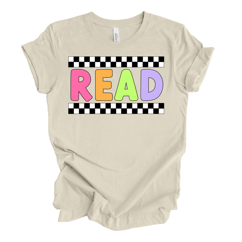 Read Retro Rainbow Tee