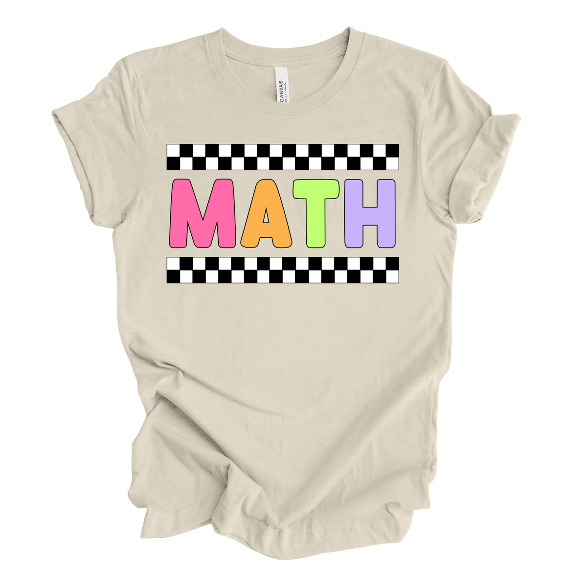 Math Retro Rainbow Tee