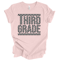 Third Grade Checked Out Tee