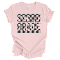 Second Grade Checked Out Tee