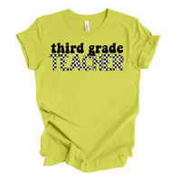 Checkered Third Grade Tee