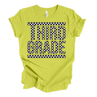 Third Grade Checked Out Tee