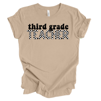 Checkered Third Grade Tee