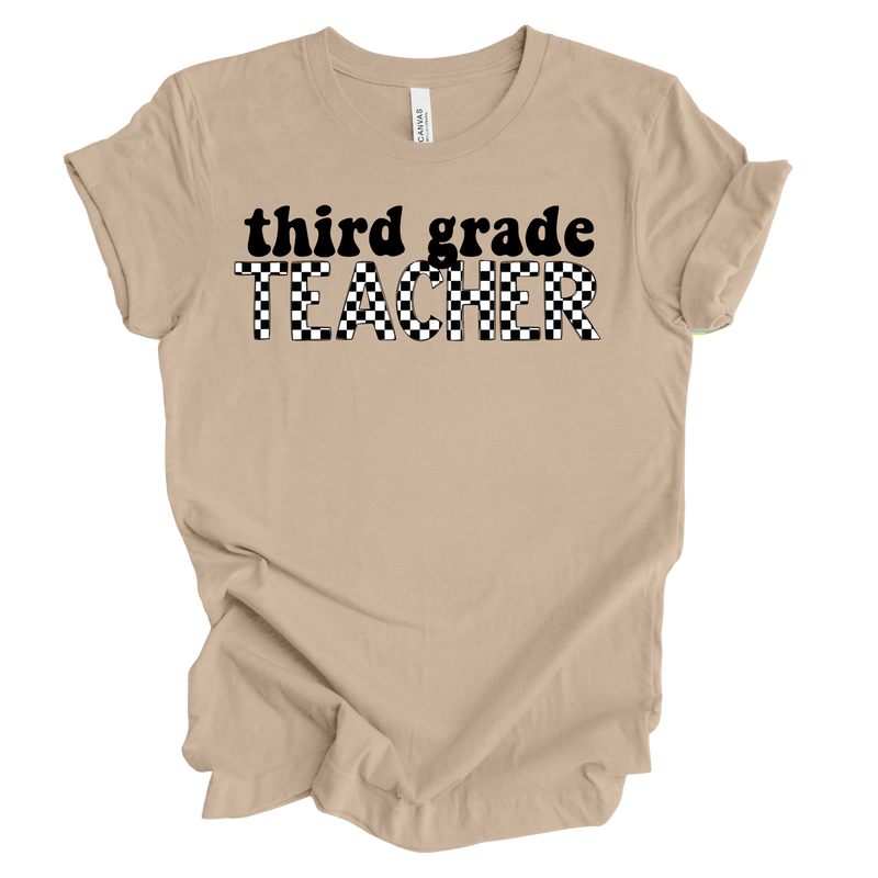 Checkered Third Grade Tee