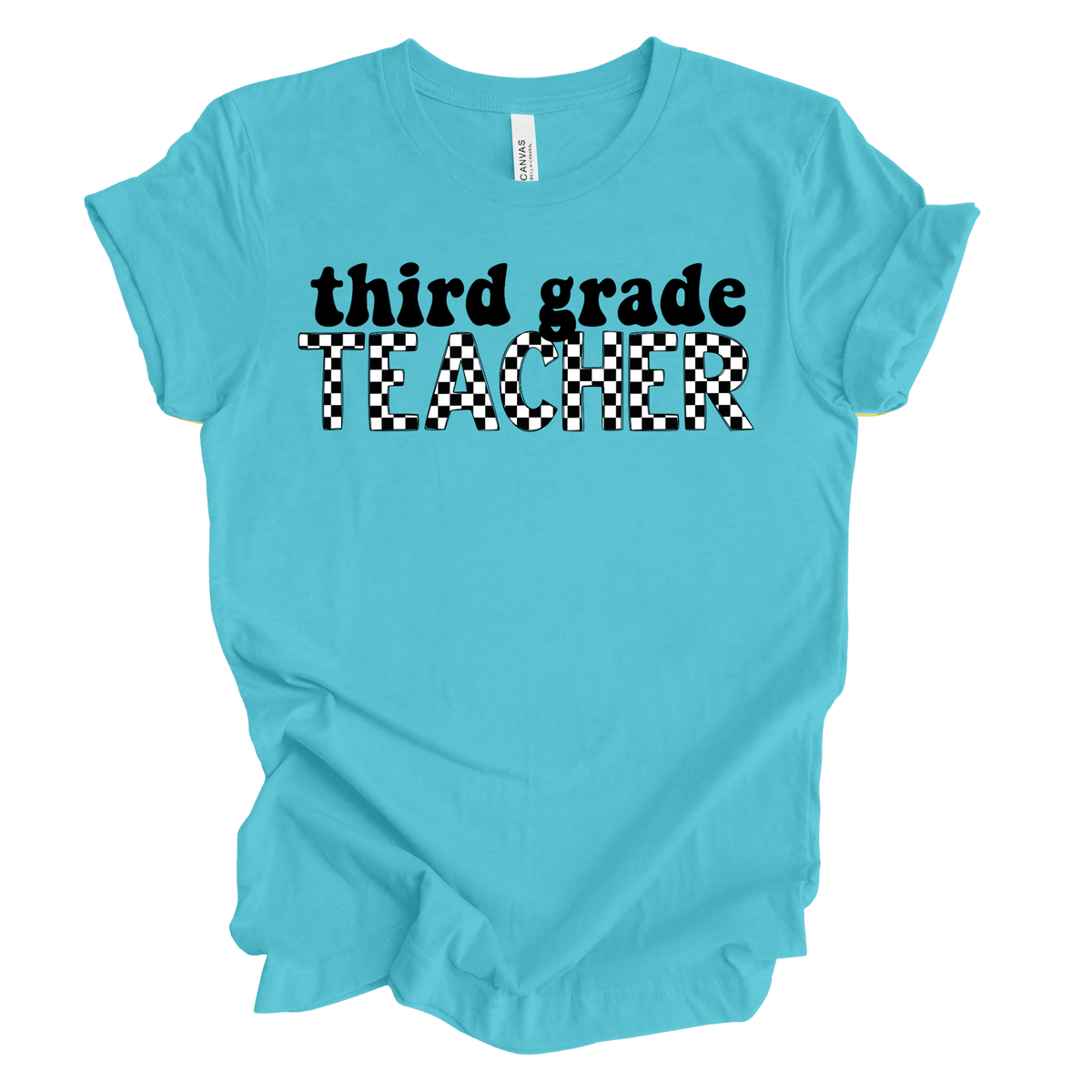 Checkered Third Grade Tee