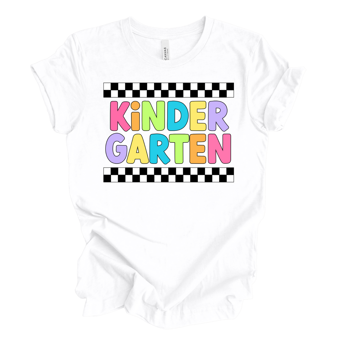 Kindergarten Retro Rainbow Tee