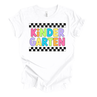 Kindergarten Retro Rainbow Tee