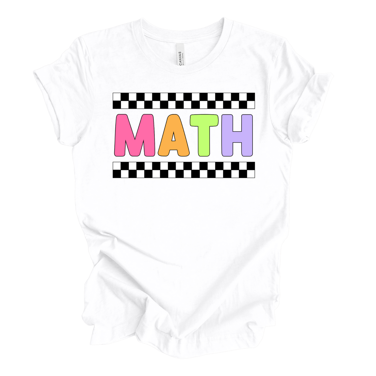 Math Retro Rainbow Tee