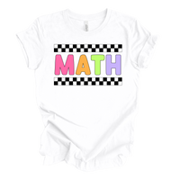 Math Retro Rainbow Tee