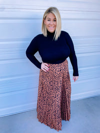 TOFFEE SPOTTED SKIRT