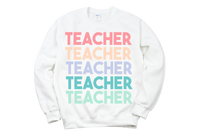 PASTEL TEACHER SWEATSHIRT