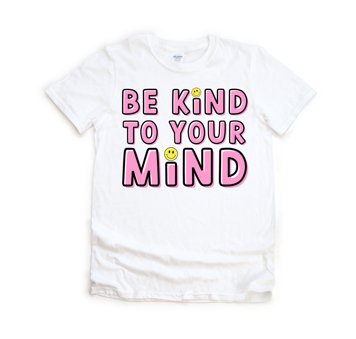 WHITE BE KIND TO YOUR MIND TEE